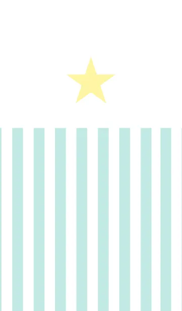 [LINE着せ替え] STRIPE ＆ STAR -green＆yellow-の画像1