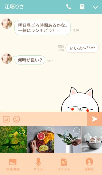 [LINE着せ替え] うえちゃん専用かわいいネコの名前着せかえの画像4