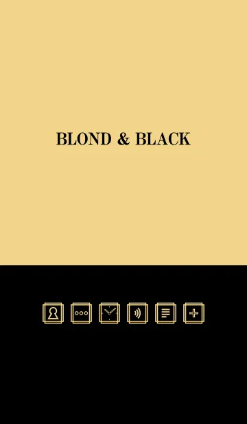 [LINE着せ替え] Blond ＆ Blackの画像1