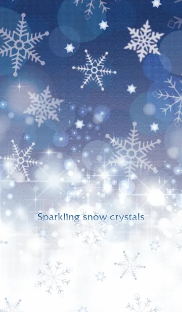 [LINE着せ替え] Sparkling snow crystals -JPN ver-の画像1