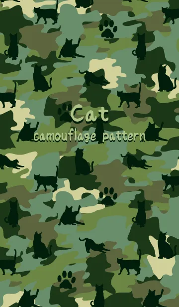 [LINE着せ替え] Cat camouflage pattern JPの画像1