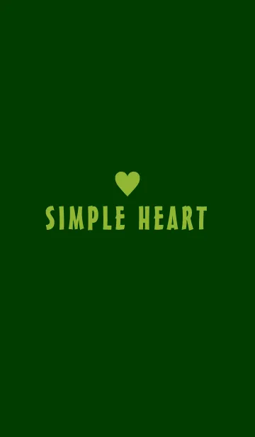 [LINE着せ替え] *SIMPLE HEART* GREEN TEA.の画像1