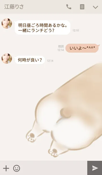 [LINE着せ替え] コーギーさんの画像3