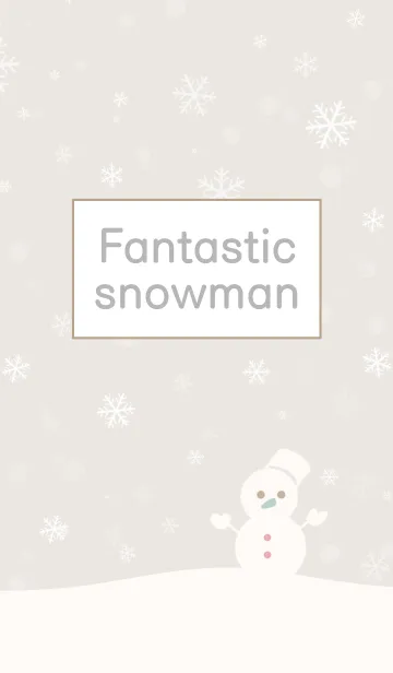 [LINE着せ替え] Fantastic snowman.の画像1