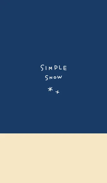 [LINE着せ替え] SIMPLE SNOW -Navy-の画像1