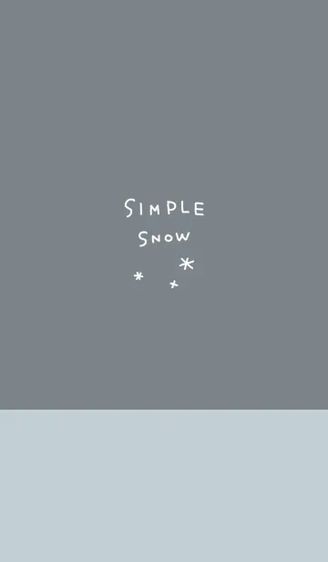 [LINE着せ替え] SIMPLE SNOW -Gray-の画像1