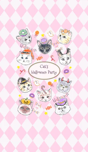 [LINE着せ替え] Cat's Halloween Party.の画像1