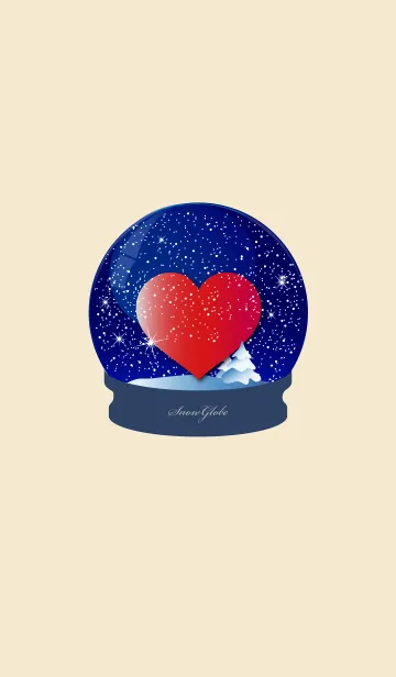 [LINE着せ替え] Snow globe -Heart-の画像1