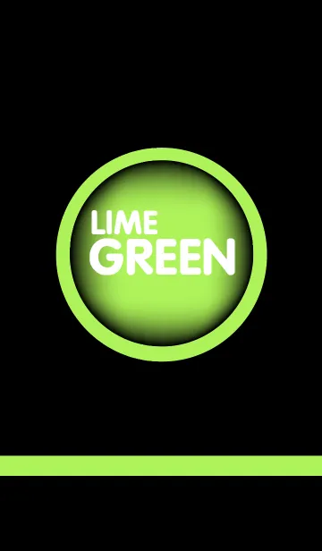 [LINE着せ替え] Lime Green in Black(jp)の画像1