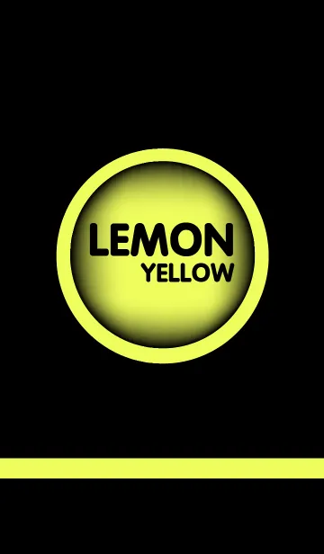 [LINE着せ替え] lemon yellow in black theme(jp)の画像1