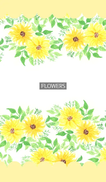 [LINE着せ替え] water color flowers_367の画像1