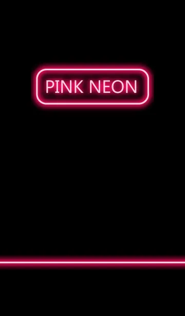 [LINE着せ替え] Pink Neon ＆ Black(jp)の画像1