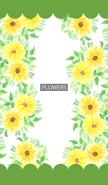 [LINE着せ替え] water color flowers_368の画像1