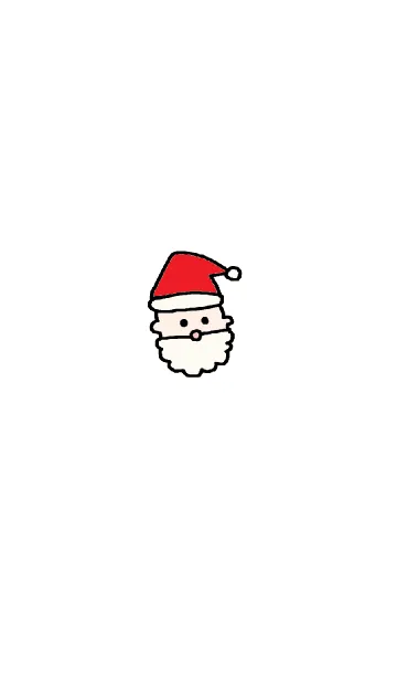 [LINE着せ替え] サンタクロースとクリスマスツリーの画像1