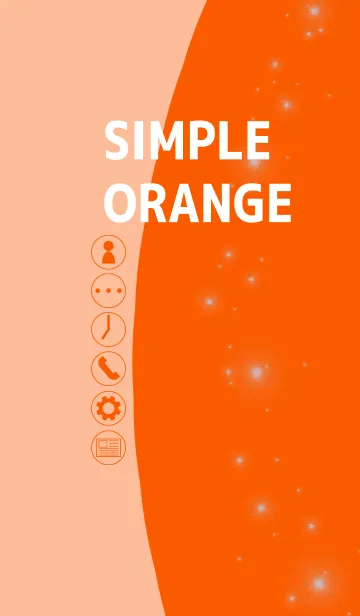 [LINE着せ替え] Simple orange thema typeA(For Japan)の画像1