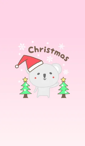 [LINE着せ替え] 大人かわいい クリスマスのゆるふわコアラの画像1