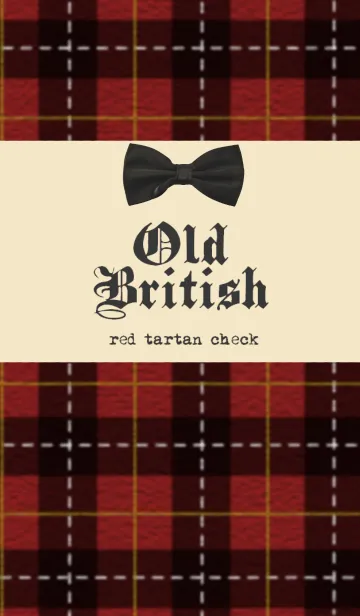 [LINE着せ替え] Old British -red tartan check-の画像1