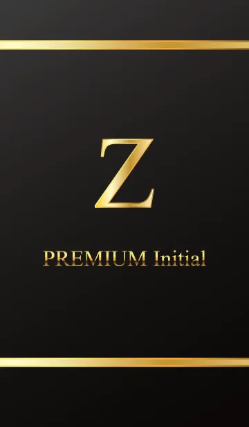 [LINE着せ替え] PREMIUM Initial Z #Blackの画像1