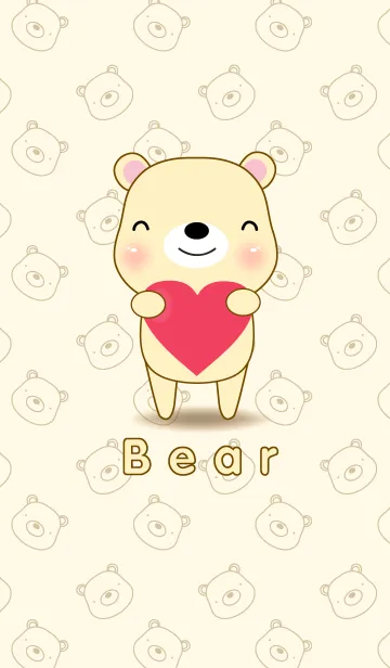 [LINE着せ替え] Love Cute Bear(jp)の画像1