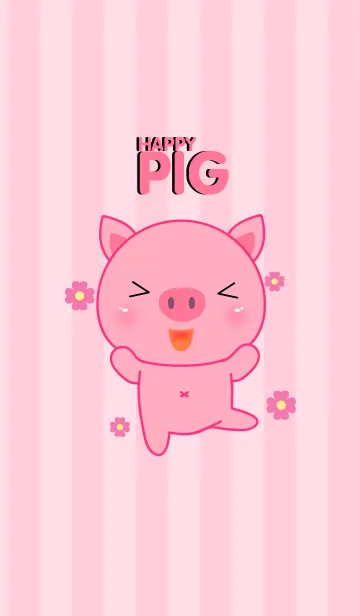 [LINE着せ替え] Happy Pig Theme(jp)の画像1