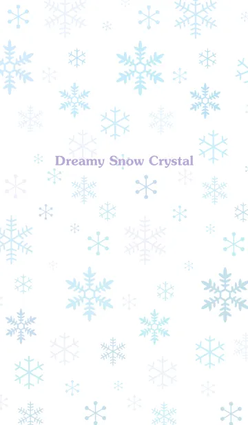 [LINE着せ替え] Dreamy Snow Crystalの画像1