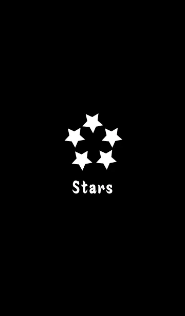 [LINE着せ替え] White-Stars-Fiveの画像1