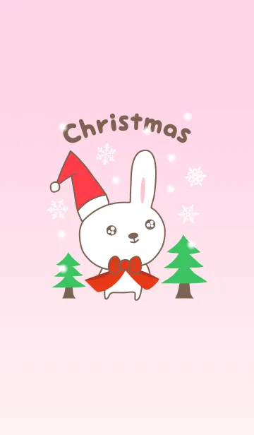 [LINE着せ替え] 大人かわいい クリスマスうさぎの着せ替えの画像1