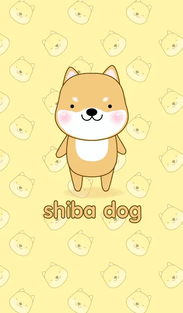 [LINE着せ替え] Simple Cute Shiba Inu theme(jp)の画像1