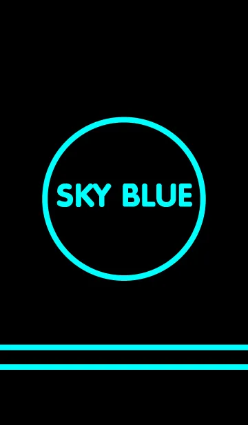 [LINE着せ替え] -Sky Blue ＆ Black -(jp)の画像1