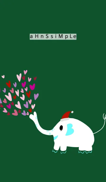 [LINE着せ替え] ahns simple_christmas_elephant_leftの画像1