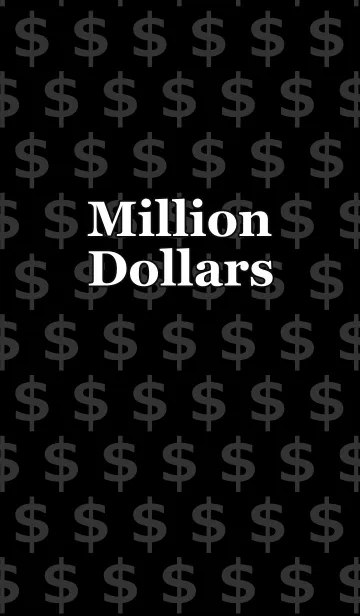 [LINE着せ替え] Million Dollars[Black]の画像1