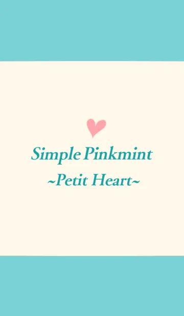 [LINE着せ替え] Simple Pinkmint ~Petit Heart.~の画像1