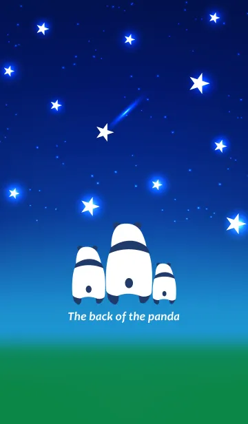 [LINE着せ替え] The back of panda -Night Sky-の画像1