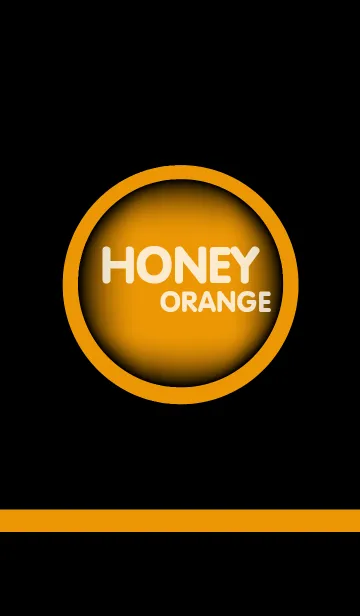 [LINE着せ替え] Honey Orange in Black(jp)の画像1