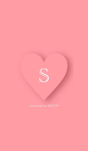 [LINE着せ替え] Heart Initial Pink -S-の画像1