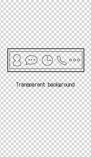 [LINE着せ替え] Transparent background.の画像1