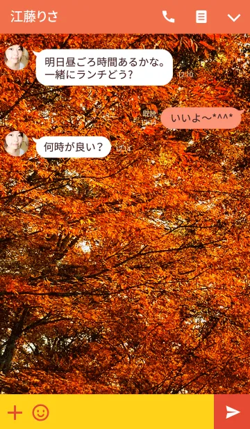 [LINE着せ替え] Autumn leaves～色彩～の画像3