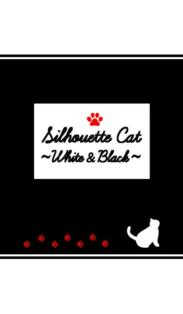 [LINE着せ替え] Silhouette Cat. ~White＆Black~の画像1