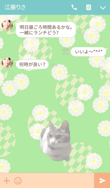 [LINE着せ替え] 美猫な和猫、チャーミー＠ペットグランプリの画像3