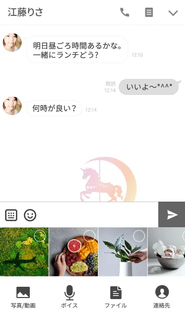 [LINE着せ替え] Moonlight Go Roundの画像4