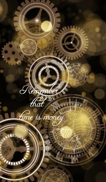 [LINE着せ替え] Remember that time is moneyの画像1