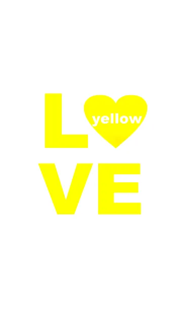 [LINE着せ替え] LOVE yellow color3の画像1