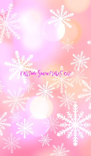 [LINE着せ替え] Falling Snowflakes 02の画像1