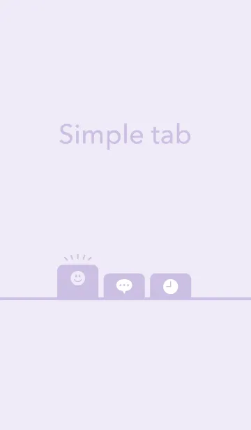 [LINE着せ替え] シンプルな紫色の画像1