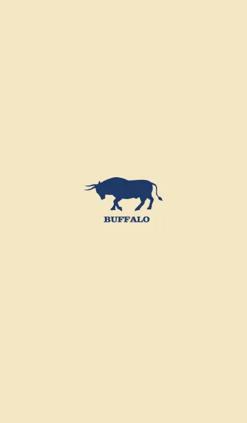 [LINE着せ替え] BUFFALO -NAVY ＆ BEIGE-の画像1