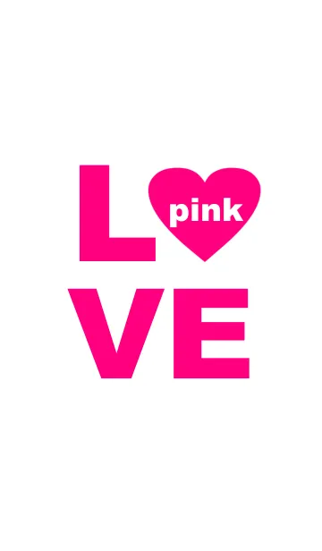 [LINE着せ替え] LOVE pink color3の画像1