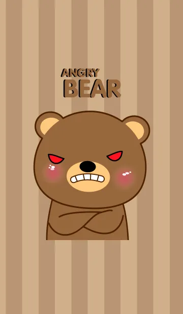 [LINE着せ替え] Emotions Angry Bear Theme(jp)の画像1