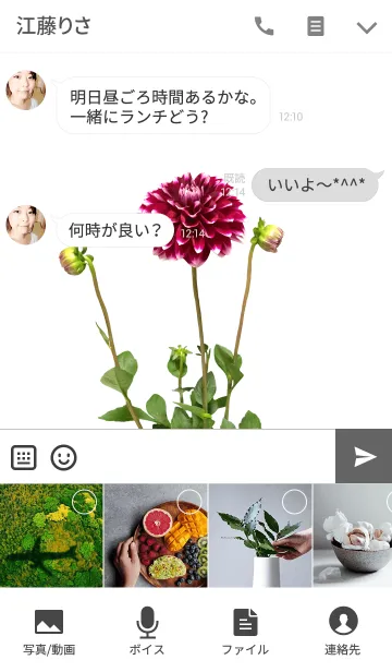 [LINE着せ替え] ダリアの着せかえの画像4