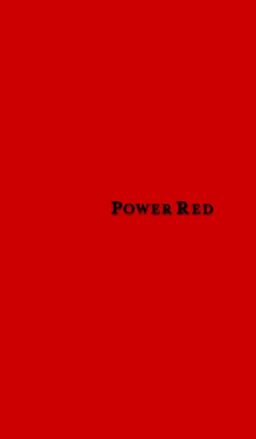 [LINE着せ替え] Power Redの画像1