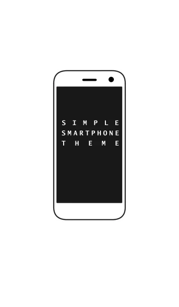 [LINE着せ替え] SIMPLE SMARTPHONE THEME[Monotone]の画像1